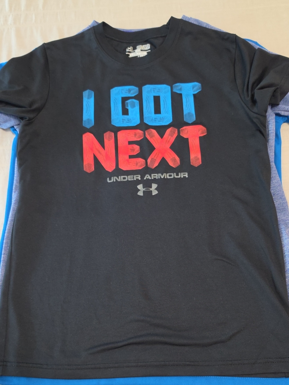 Three (3) Performance Tees Under Armour (2) & Reebok (1) Youth Medium/Large - Picture 8 of 16